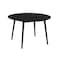 Armen Living Arcadia and Renzo 48" Round Gray and Black Wood 5 Piece Dining Set SETARDI5REBLGR48 - alternate 5